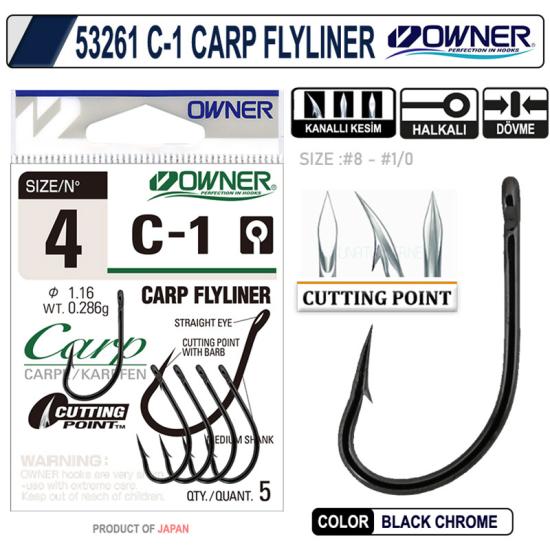 OWNER 53261 C-1 CARP FLYLINER Sazan İğnesi